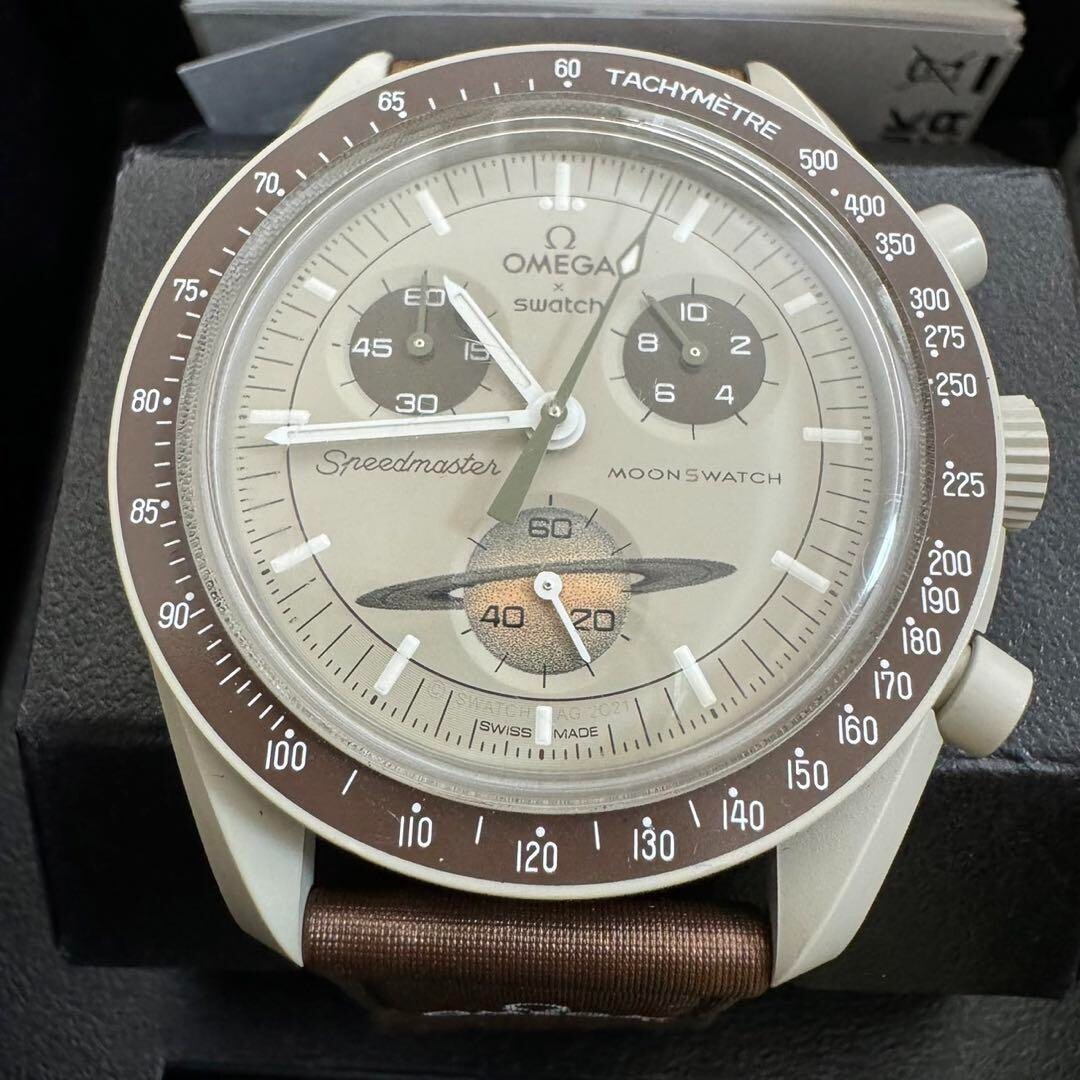 Omega Swatch Mission to Saturn Speedmaster Analog Quartz