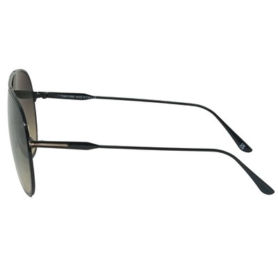 Pre-owned Tom Ford Alec Ft0824 01b Black Sunglasses