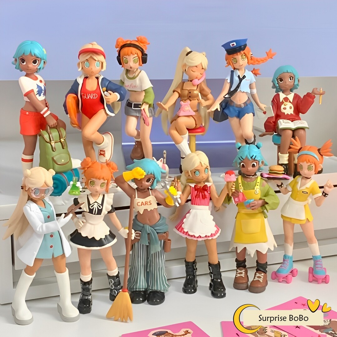 POPMART Peach Riot Rush Hour シークレット Peach Riot Rush Hour Series Confirmed Blind Box Figure Art