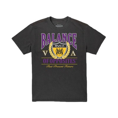 

Футболка с короткими рукавами RVCA Cambridge (черная) с рисунком, Черный