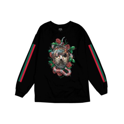 

Футболка DGK Dirty Ghetto Kids Serpent с длинным рукавом (черная), Черный