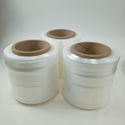 Uline Hand Stretch Wrap Plastic Shrink 5'' x 1000'  80 Gauge 3 Rolls Packing