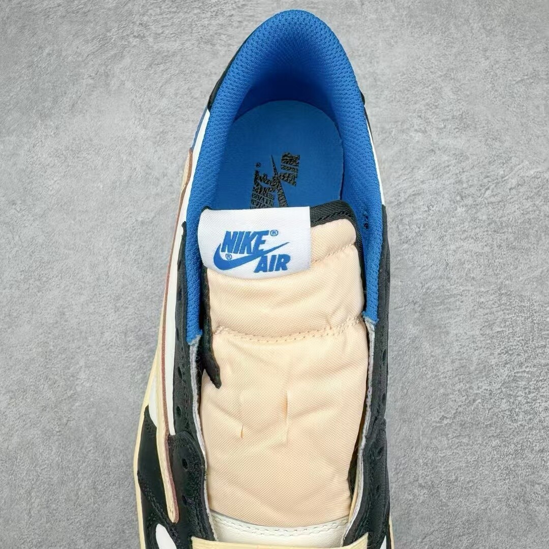 Pre-owned Nike Travis Scott Fragment X Fragment Design X Air Jorden Aj1 Low Og Sp In White