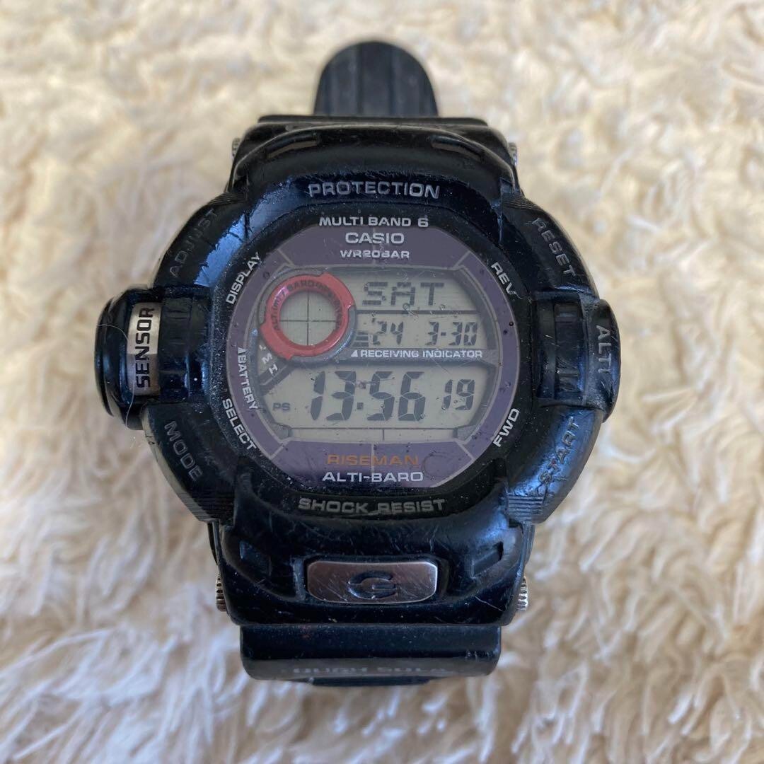 時計 CASIO G-SHOCK GW-9200J RISEMAN CASIO G-SHOCK GW-9200J-1JF Riseman Black Solar Digital Watch