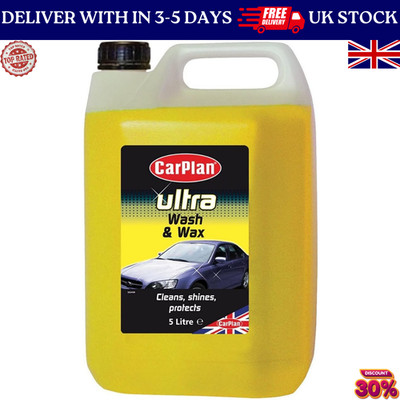 CarPlan Ultra Wax & Wash Car Shampoo, 5 L Free UK Delivery (Packaging may vary)