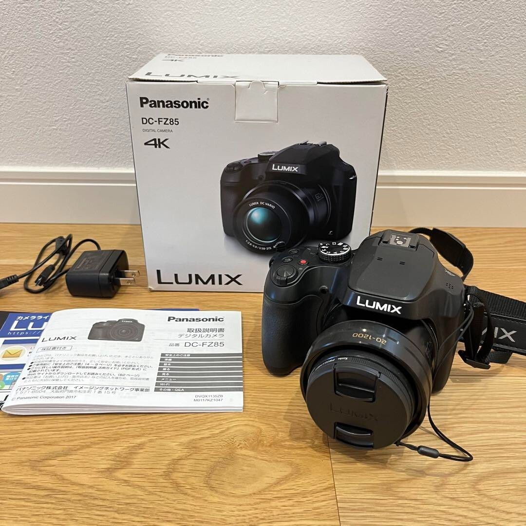 Panasonic LUMIX DC-FZ85 Black 4K Digital Camera 18.1MP 60x