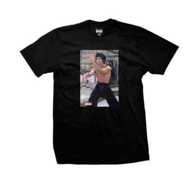 

Футболка с короткими рукавами DGK x Bruce Lee Like Echo (черная) с рисунком, Черный