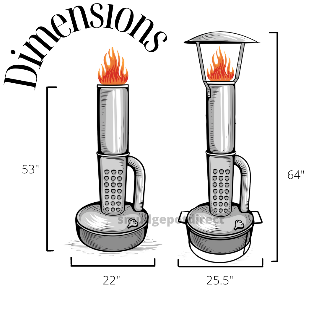 Smudge Pot Direct® Outdoor Heat Smudge Pot Outdoor Heater NEW Fast Free Shipping