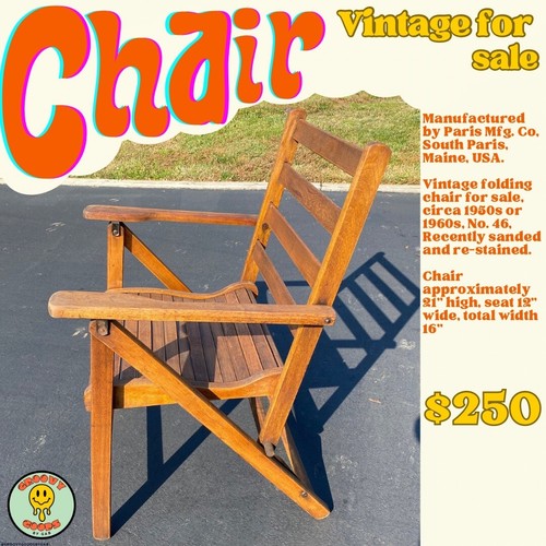 椅子 vintage folding chair Vintage Metal Folding Chair - Etsy