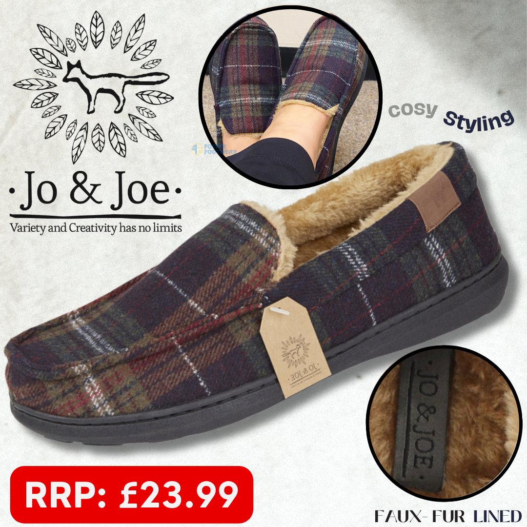 Mens jo and joe slippers sale