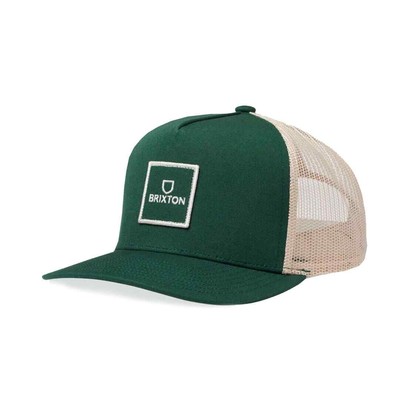 

Кепка Brixton Alpha Block XC MP Snapback Trucker (Темный лес/Белый) Кепка, Dark forest/white