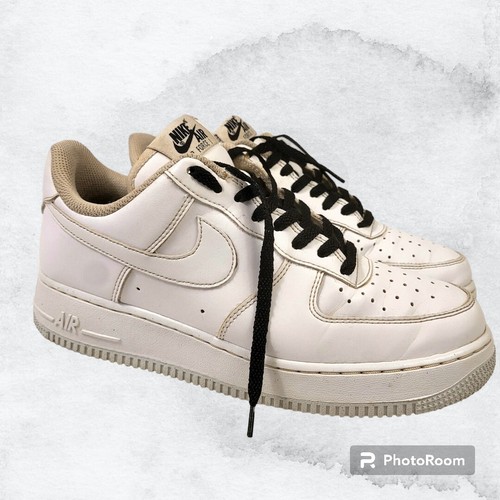 NIKE AIR FORCE 1 07' White/Silver Base Black Laces DC9486