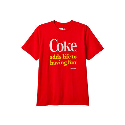 Футболка с короткими рукавами Brixton x Coca-Cola Having Fun (Coke Red) с рисунком