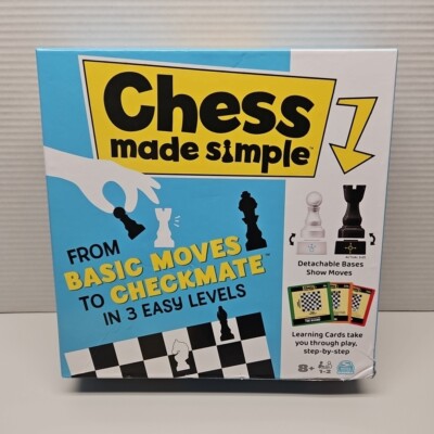 Chess Made Simple Learning Cards From  Basic Moves To Checkmate in 3 Easy Levels