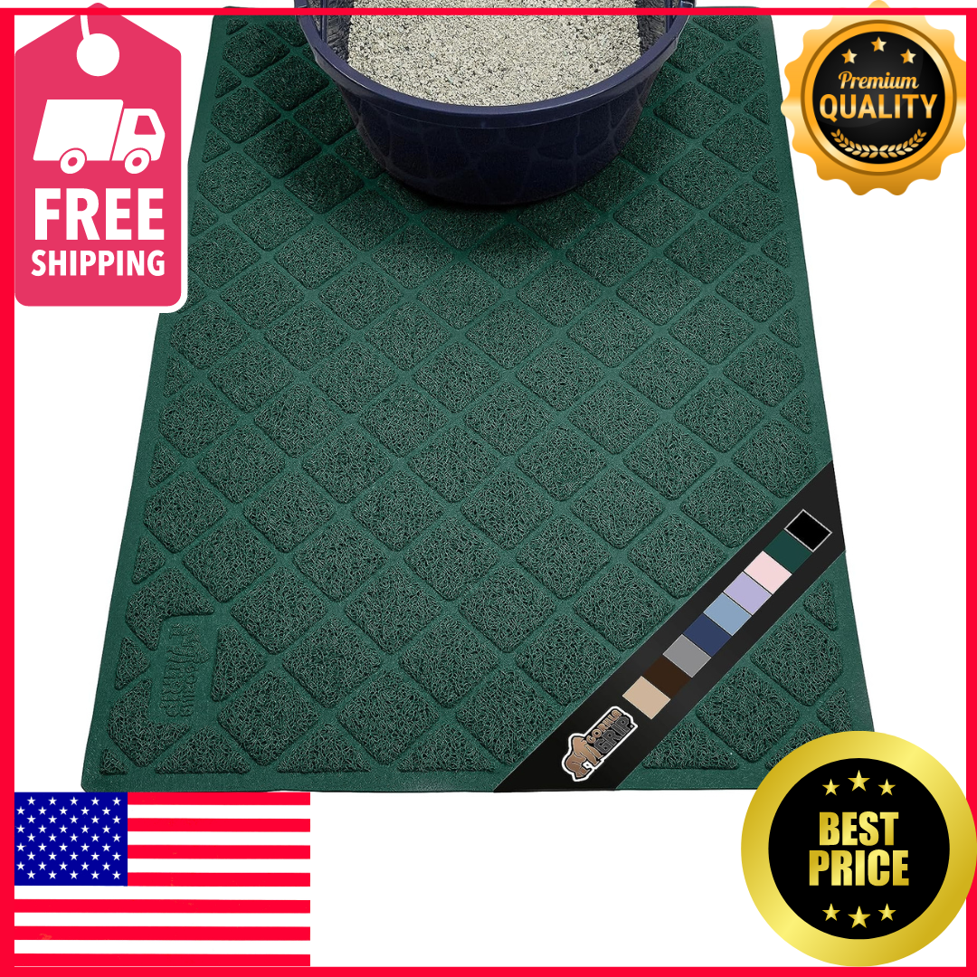 The Original Gorilla Grip 100% cat litter mat Trapping easy  clean soft 30x20...