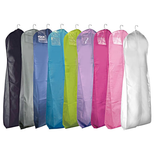XL Wedding Prom Dress Breathable Garment Bag - 72" x 24" x 10" Gusset - 9 colors