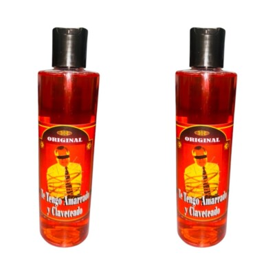 2PACK- Te Tengo Amarrado y Claveteado Agua Espiritual Para Amarre de Amor 8 oz