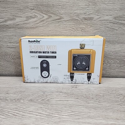 RAINPOINT Sprinkler Timer Wi-Fi Water Timer With Two Outlet Smart Timer