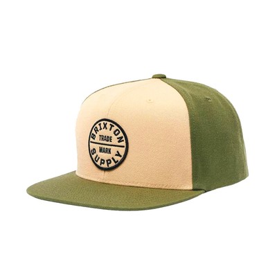 

Кепка Brixton Oath III Snapback (Оливковый/Песочный) Кепка с 6 панелями, Olive surplus/sand