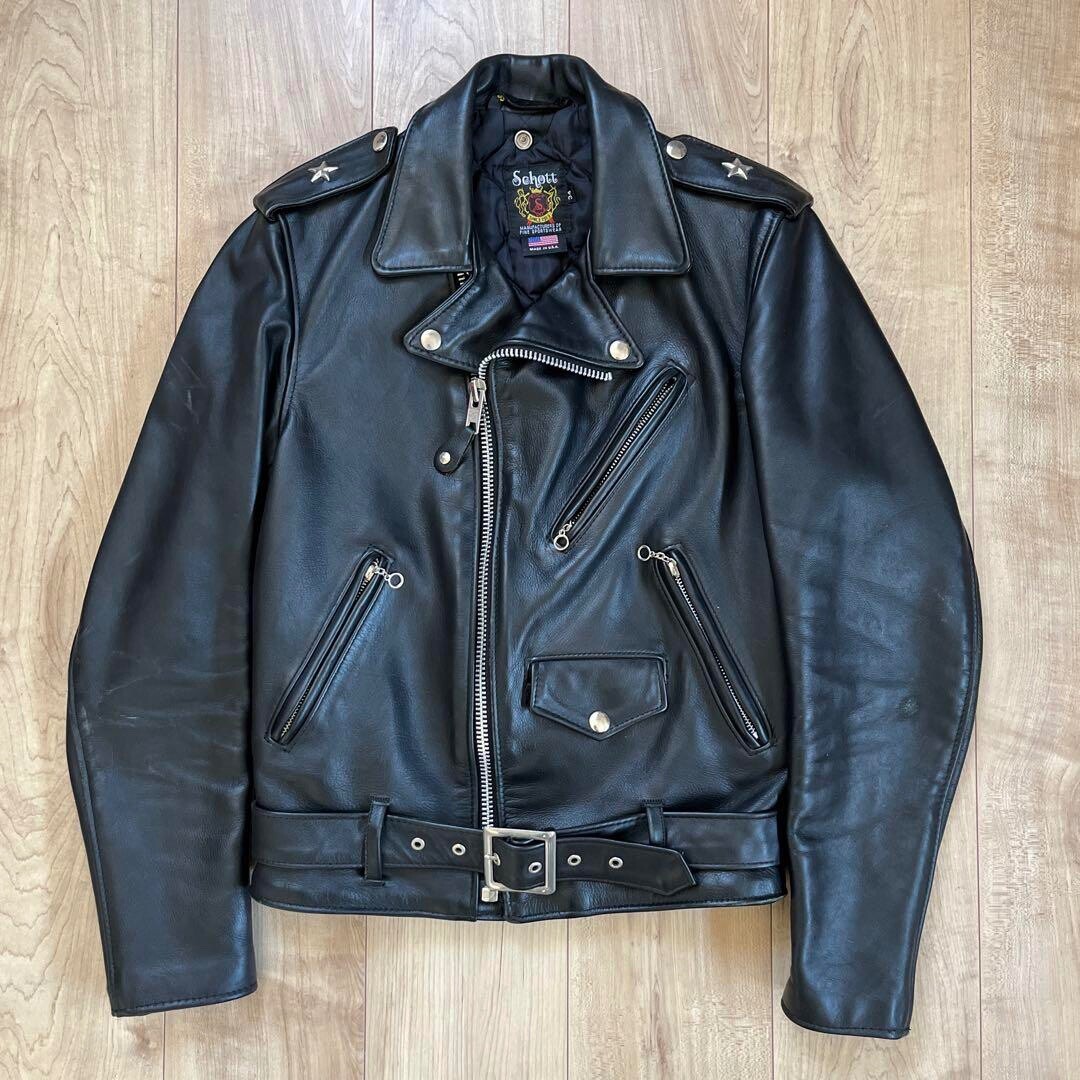 Schott Perfecto Double Leather Riders Jacket One Star Size