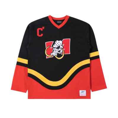 

Футболка из джерси с длинным рукавом (черная) The Hundreds Woolly Hockey, Черный