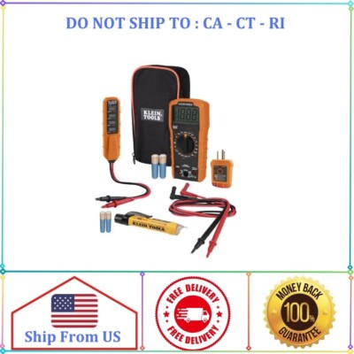 Klein Tools MM320KIT Digital Multimeter Electrical Tester Set