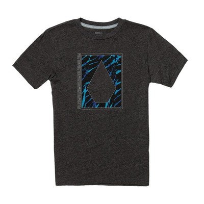 

Мужская футболка Volcom Insizer с коротким рукавом (черный Хизер) с рисунком, Heather black