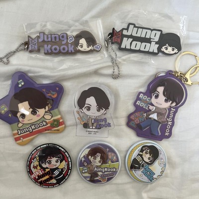 BTS Tinytan Jungkook Can Badge Keychain Set Bundle Sale Kpop