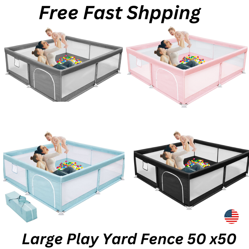 Baby Playpen Large Play Yard Fence for Toddlers,50