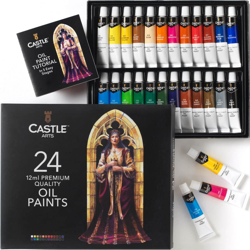 24 X 12Ml Oil Paint Set | Great Value Set for Artists, Beginners and Advanced |