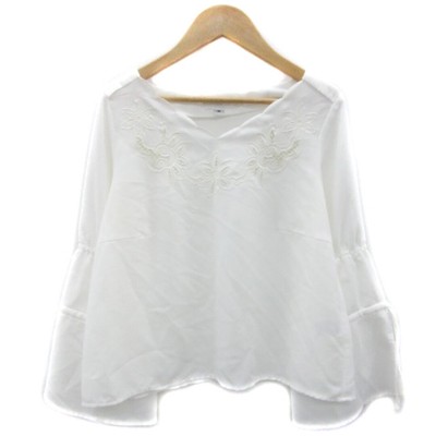 Jill by Stuart Blouse Cut and Sewn Long Sleeves M White Used 214c5c94490b5183abb