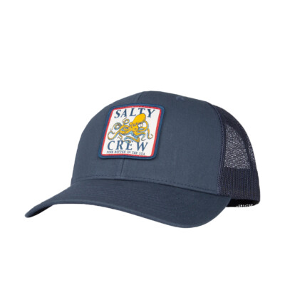 

Кепка Salty Crew Ink Slinger Retro Snapback Trucker Hat (темно-синий) с 6 панелями, Navy