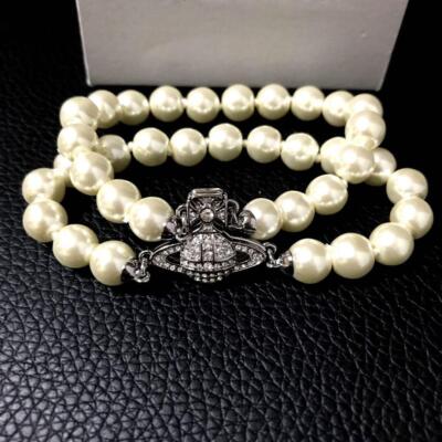 Vivienne Westwood bracelet GRAZIELLA pearl silver NO BOX