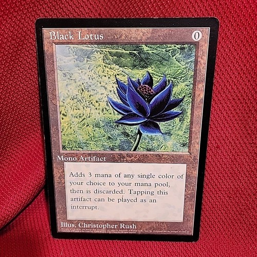 大判カード Black Lotus 6x9 1996 scrye 1枚 MTG BLACK LOTUS OVERSIZED 6x9 1996 Scrye #15 MTG Promo Card NM