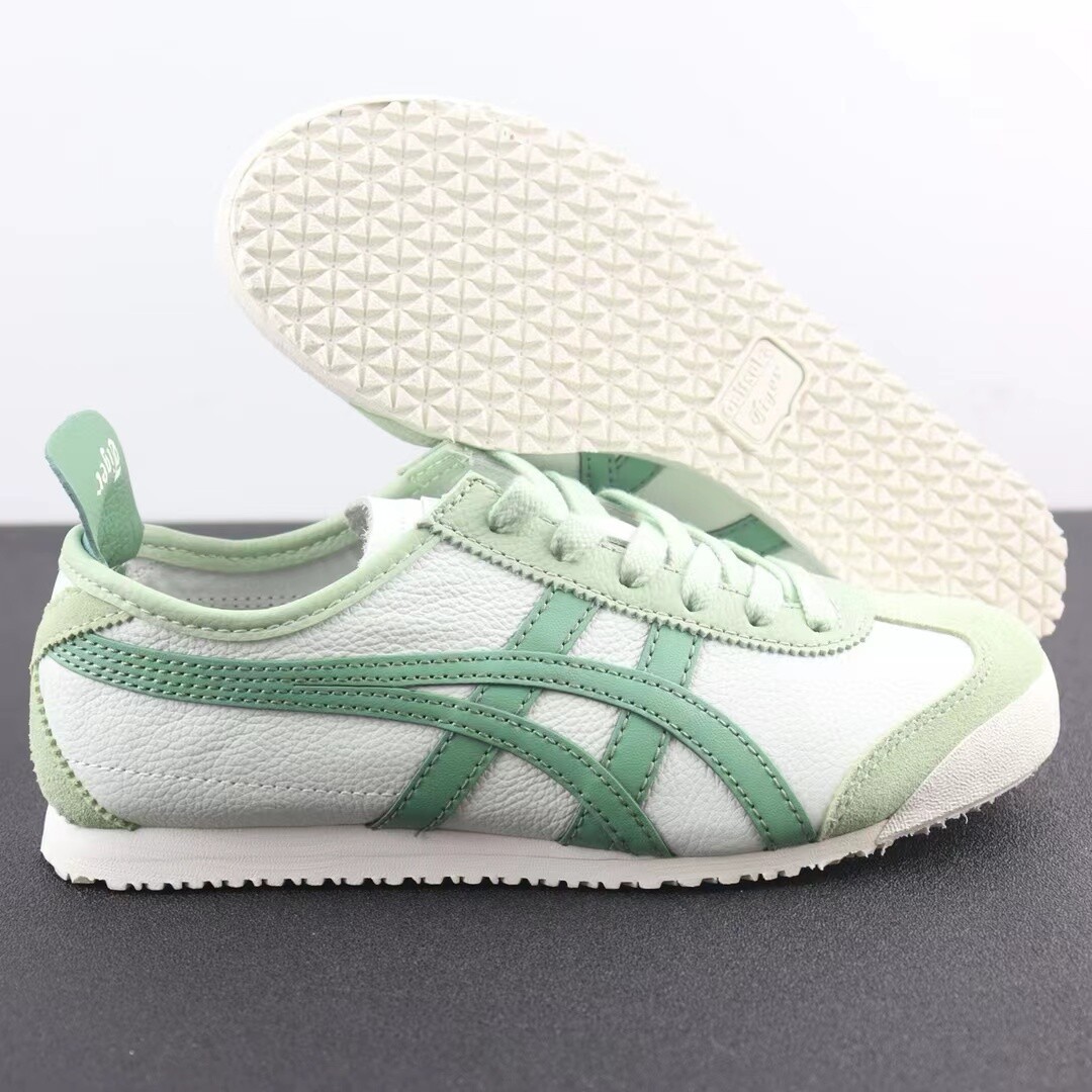 Pre-owned Onitsuka Tiger Authentic  Mexico 66 Green Sneakers Brand W/box Unisex