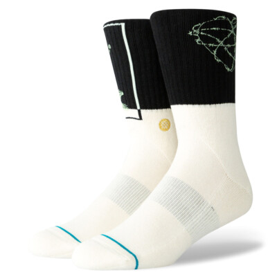 

Stance Step Up Classic Crew Socks (BK) Мужские носки с рисунком скелета, Черный