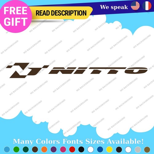 Fits Nitto Racing Tires Vinyl Stickers Decals Ridge Grappler Crosstek NT Nomad