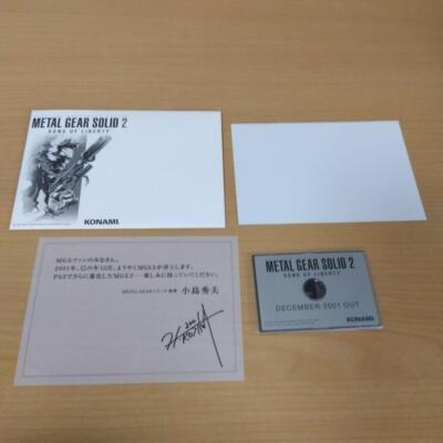 METAL GEAR SOLID2 Optical Card Metal Gear Solid | eBay