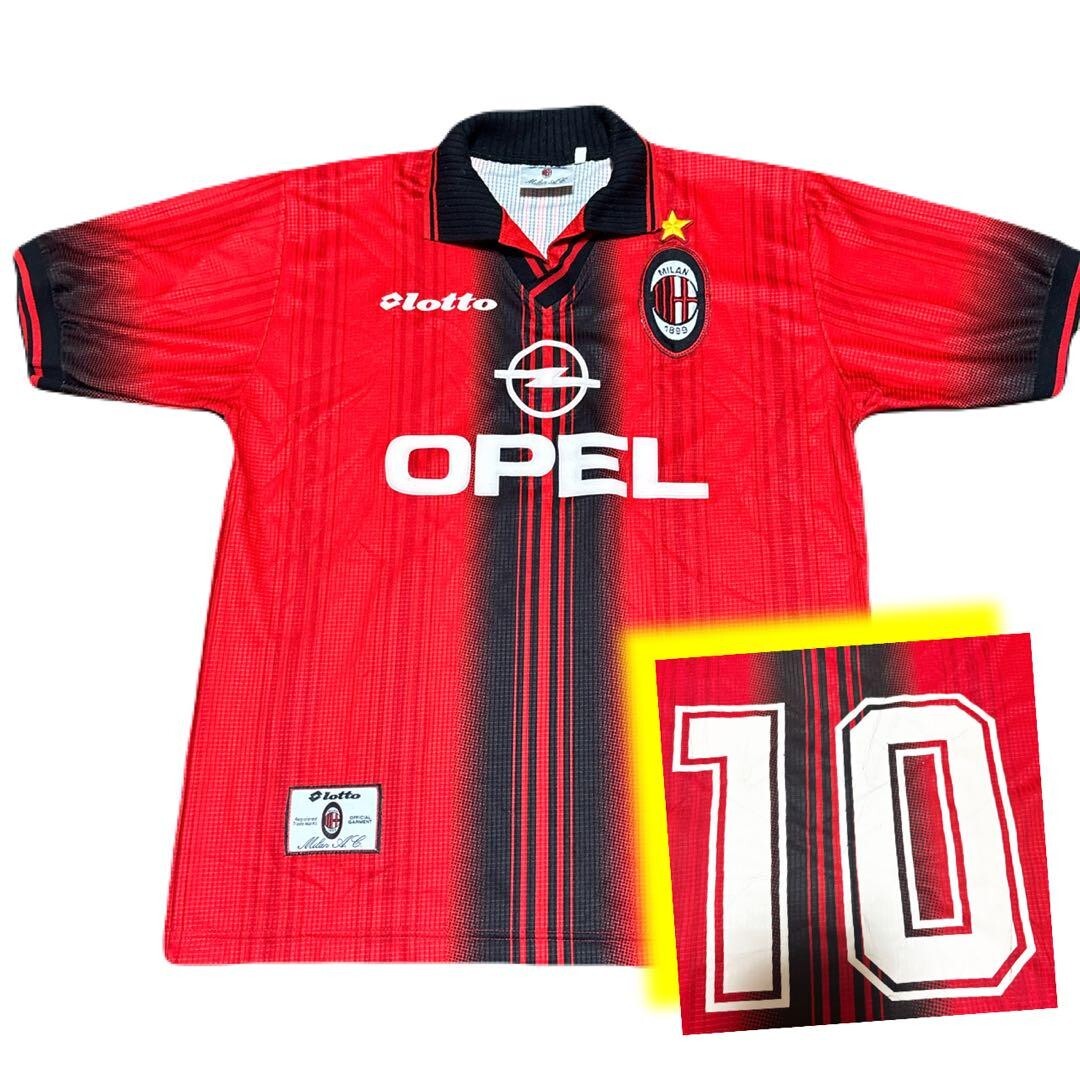 ACMILAN football savicevic モンテネグロ Dejan Savicevic 10 L AC Milan 1997 1998 Fourth Football