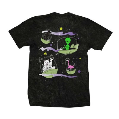 

RIPNDIP Футболка с короткими рукавами The Nermsons (черная минеральная стирка) Футболка с рисунком, Black mineral wash