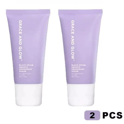 2 pcs Grace and Glow Black Opium Smooth Deodorant Serum Roll On for Brightening