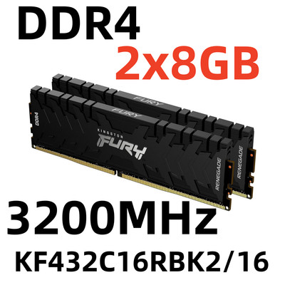 Kingston FURY Renegade 8 16 32 GB 3200 MHz DDR4 CL16 DIMM DDR4 SDRAM Memory Kit