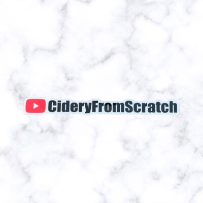 New - 4 inch Cidery From Scratch YouTube Sticker - Traverse City, MI
