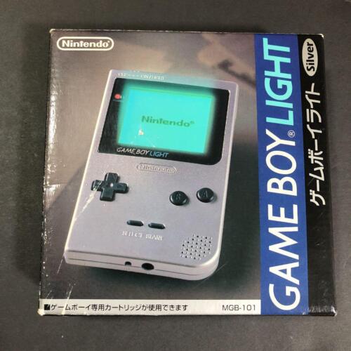 Nintendo Game Boy Light Silver GB Japan 1998 Vintage Nintendo Game Boy Light Silver GB Japan 1998 Vintage