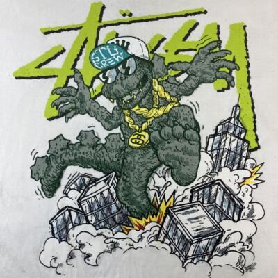 Godzilla 90s 90s made in Mexico stussy Stussy long t-shirt