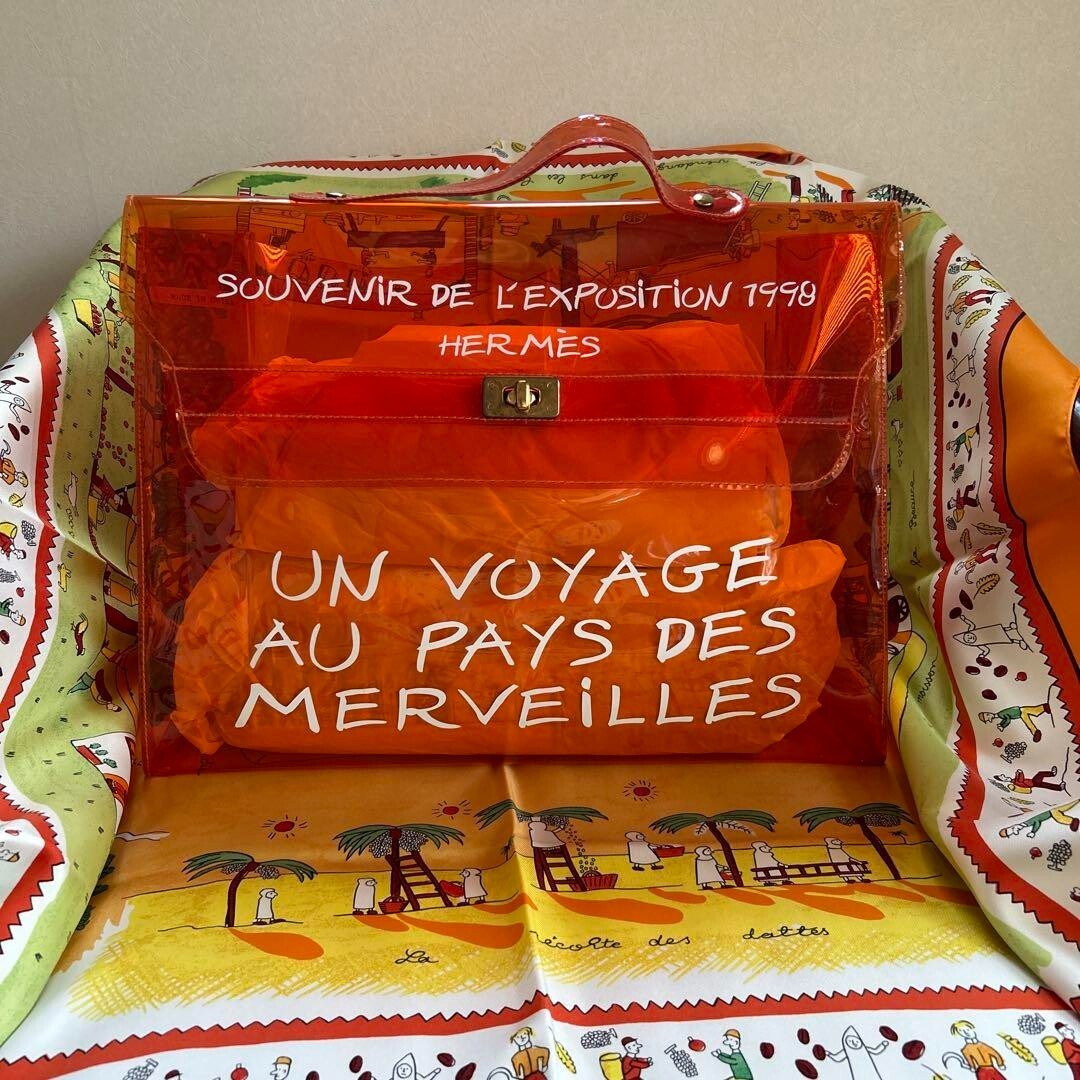 ✨✨HERMES 透明バッグ エキシビション Hermès Kelly 40 Transparent Vinyl Souvenir de l'Exposition Bag