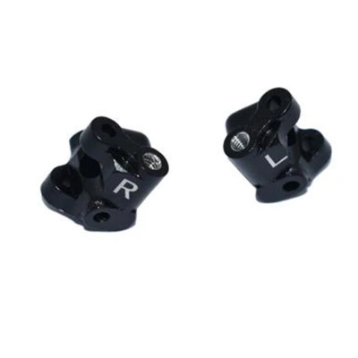 GPM Racing Aluminum Front C-Hubs Black : Losi 1/18 Mini-T 2.0