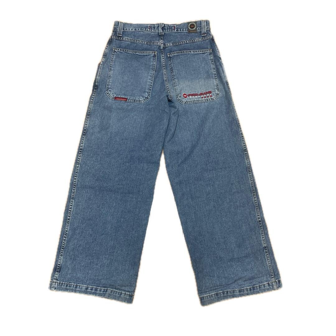 JNCO ブルーデニム Vintage JNCO Jeans Wide Pants Skull Y2K Blue Denim 90s W30