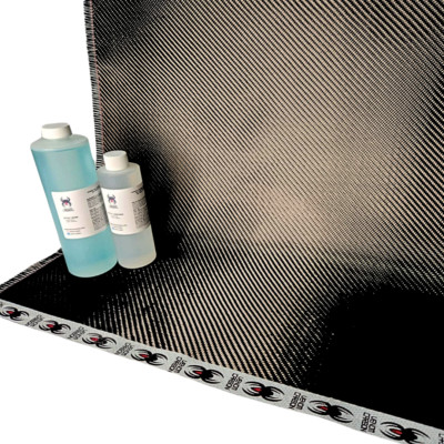 24'' x 5FT Twill Weave Carbon Fiber Fabric Cloth Resin Kit
