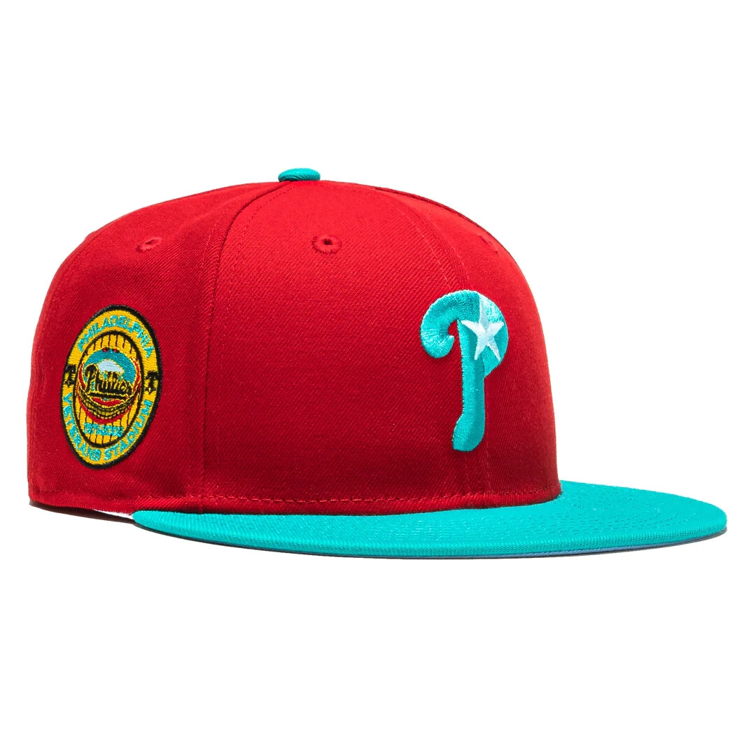 Мужская шляпа New Era 59FIFTY Captain Planet 2.0 Phillies Veterans Stadium 7 5/8
